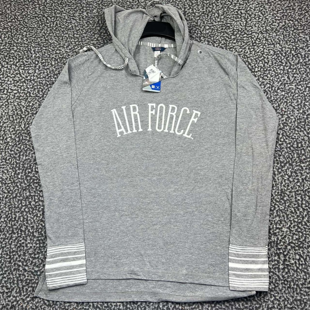 MV Sport Air Force Academy Hoodie Women Small Gray Long Sleeve New S